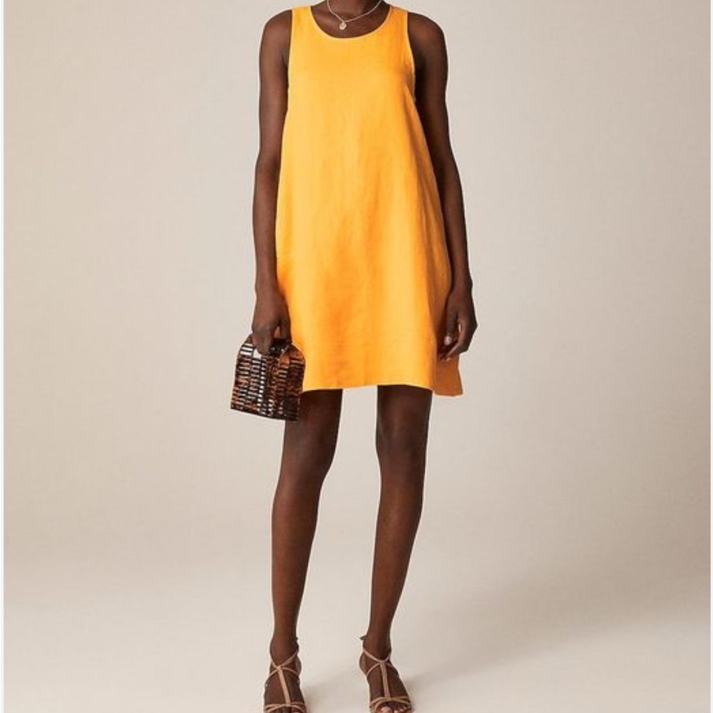 Sleeveless linen  Dress J.Crew